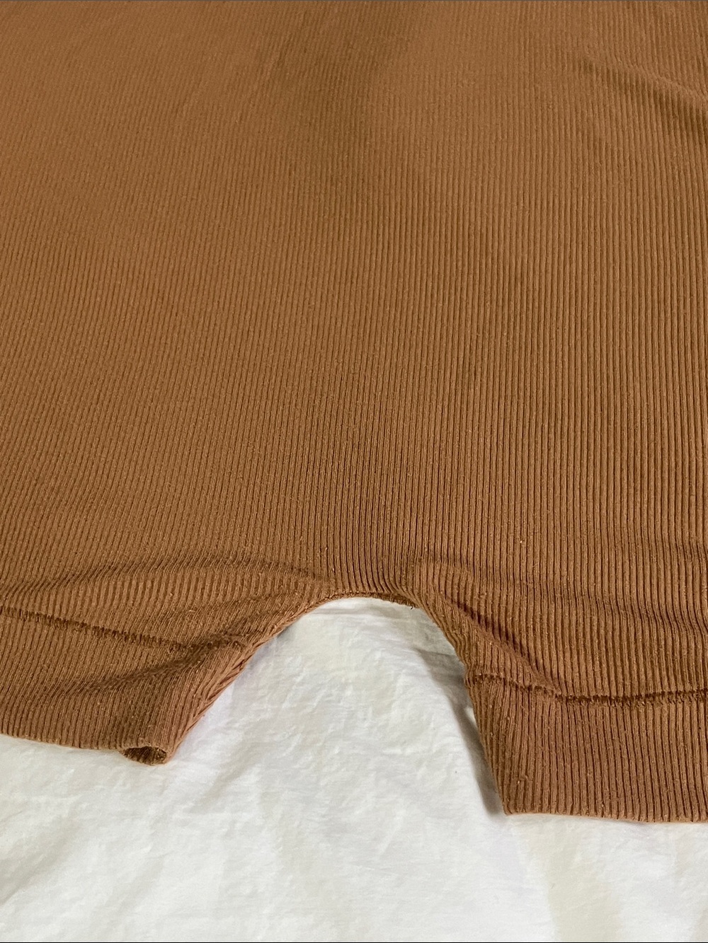 SKIMS Soft Lounge Long Sleeve Henley Romper Pajamas in Camel Beige 2XL - Picture 5 of 8